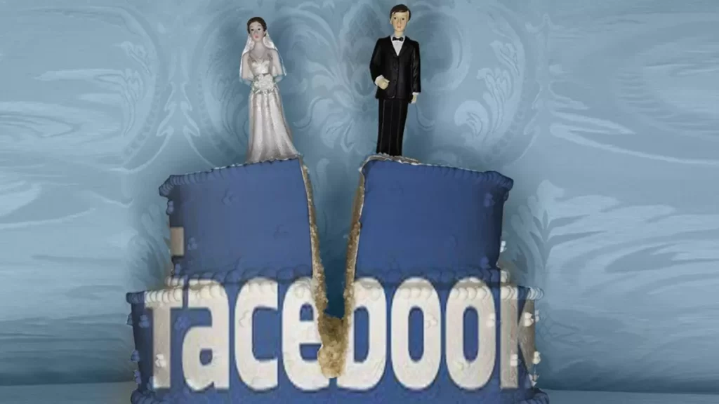 Facebook Divorce: The Digital Web of Separation 